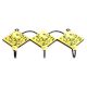 Yellow Forest Green Leaf Tiles Hook